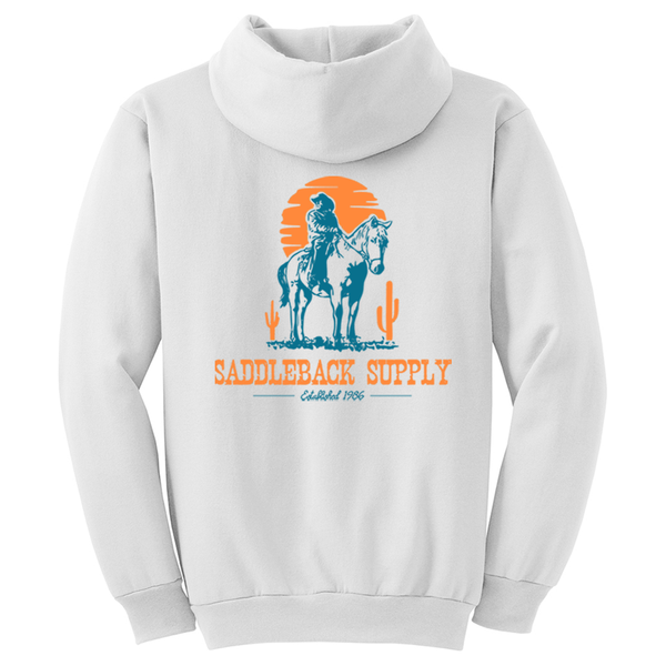 Cowboy Trusty Steed Hoodie White Back