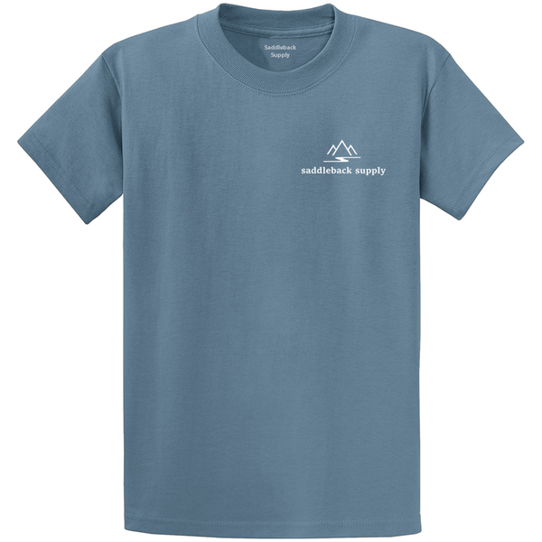 Depicted here is the number one fishing shirt known as the Saddleback Supply Nature Tee. This classic camping tee is well renowned as a southern t shirt due to its great detail and artistry.