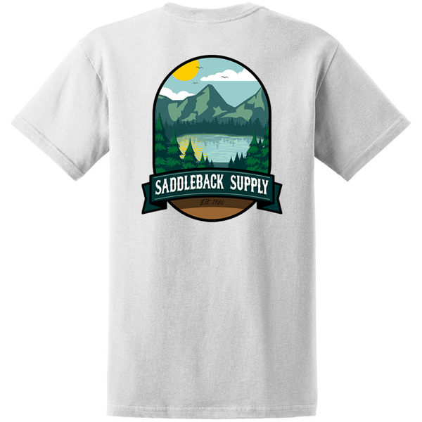 Saddleback Supply Nature Tee White Back