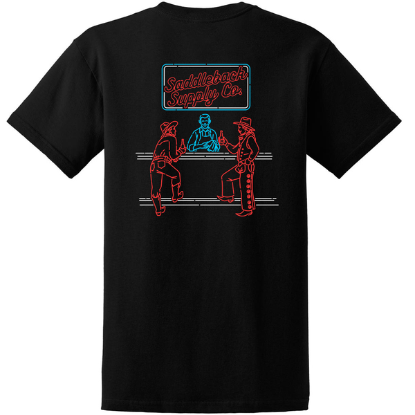 Saddleback Supply Neon Lights Shirt Black Back