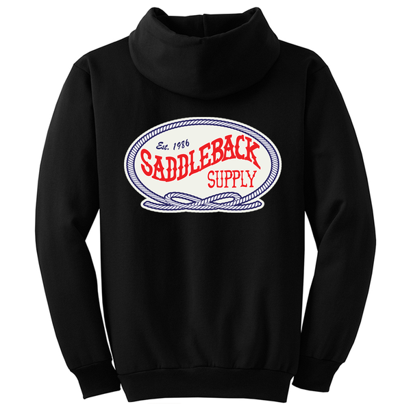 Saddleback Supply Retro Hoodie Black Back