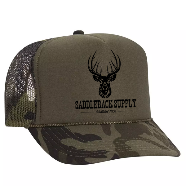 Deer Hunting Dark Camo Foam Hat