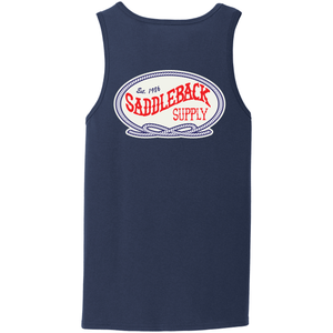 Retro Navy Tank Top Back