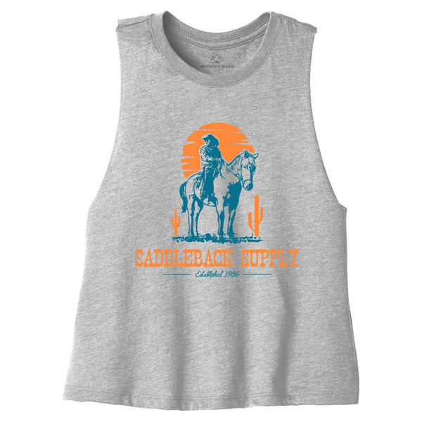 Cowboy & Trusty Steed Crop Top