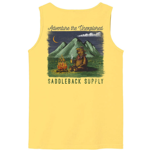 Camping Bear Pigment Tank Top