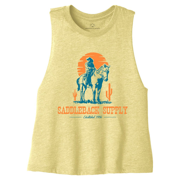 Cowboy & Trusty Steed Crop Top