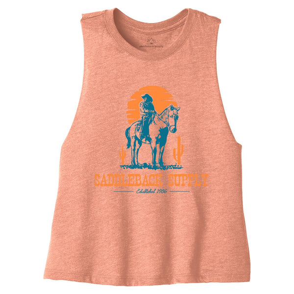 Cowboy & Trusty Steed Crop Top