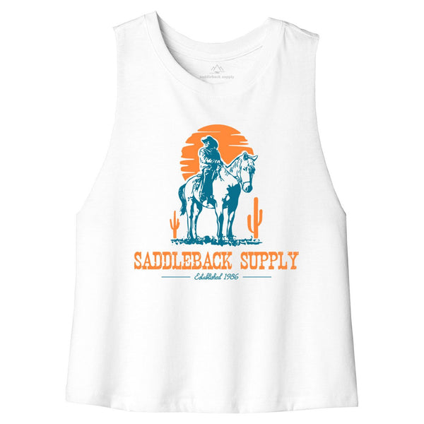 Cowboy & Trusty Steed Crop Top