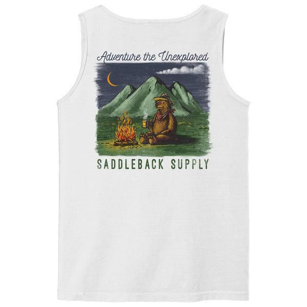 Camping Bear Pigment Tank Top