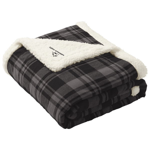 Saddleback Supply Flannel Sherpa Blankets